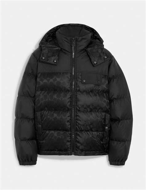 hooded coach jacket wholesale|coach puffer jacket men.